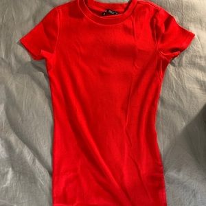 Zara red Bodycon dress